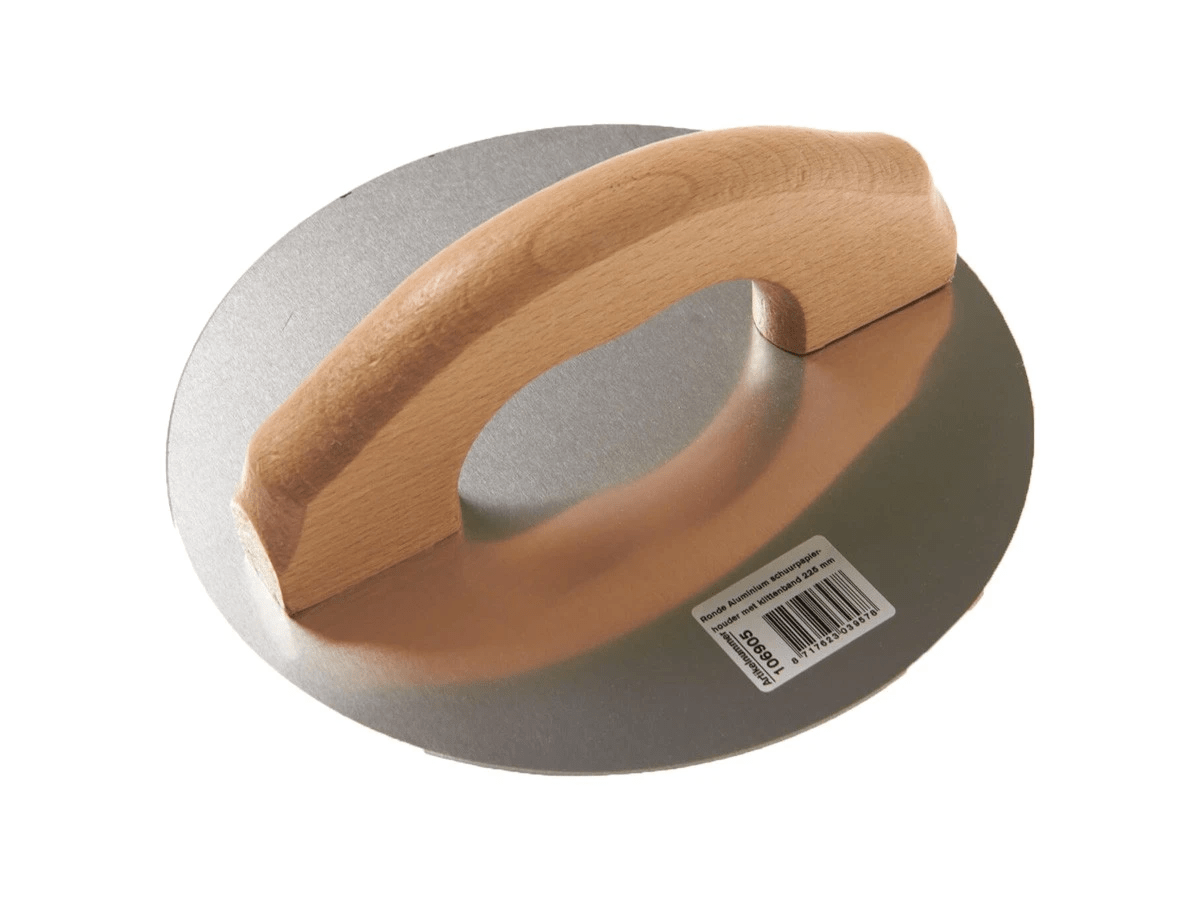Schuurpapierhouder Aluminium ROND Klittenband